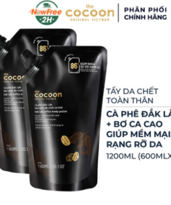 Combo 2 Túi Refill Tẩy Da Chết Toàn Thân Cocoon Sạch Da 600ml-1000ml